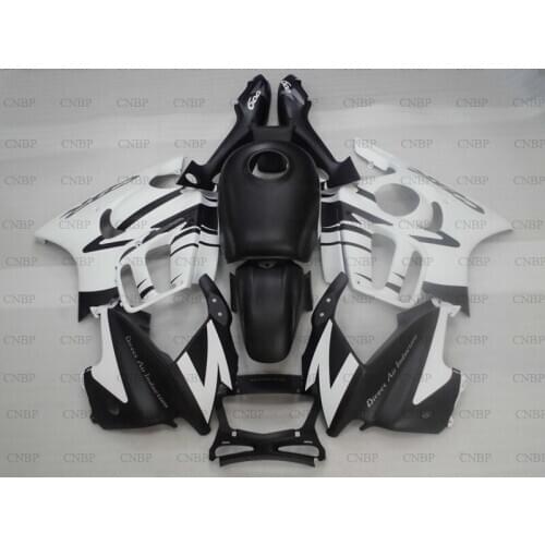 For Honda Cbr600 1995 - 1998 Motorcycle Fairing CBR600 F3 1996 Body Kits CBR600 F3 1996 Matter Black White Abs Fairing