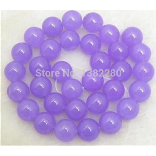 ! Charming jewelry 8mm Purple Alexandrite Round Loose Bead chalcedony 15'' JT5178