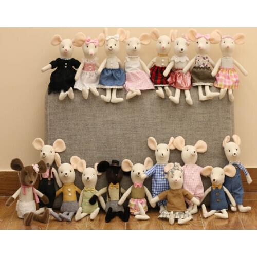 41 Style Plush dolls Stuffed Animal Cartoon Kids Toys for Girls Baby Birthday Christmas Gift Cute mouse plush toys 30cm lovely r