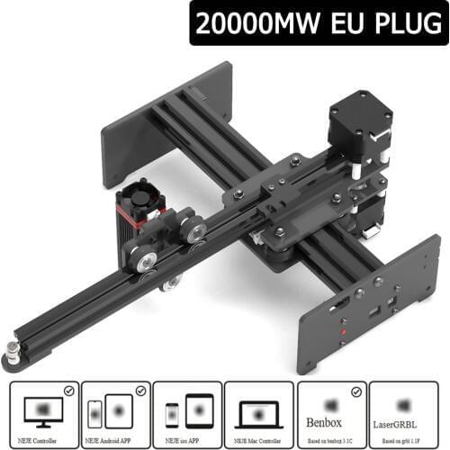 KKMOON 7W/20W Professional CNC DIY Desktop Laser Engraver Mini Printer Wood Router Kit Laser Engraving Carving Machine