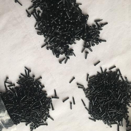 Wool for felting wool roving fiber Perfect in Wet and needle Felting doll Teddy bear use Accessories nose eyes 3mm 4mm 5mm