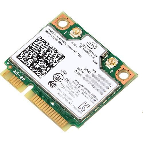 Brand new 7260AC 7260HMW HMW wireless card 867Mbps 802.11ac Bluetooth 4.0 official version MINI PCI-E 2.4G/5G