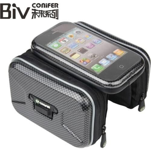 Conifer Bicycle Front Bag Touch Screen Rainproof Phone Case Bag Handlebar Riding Cycling Tube Frame Bike Bag High Quality