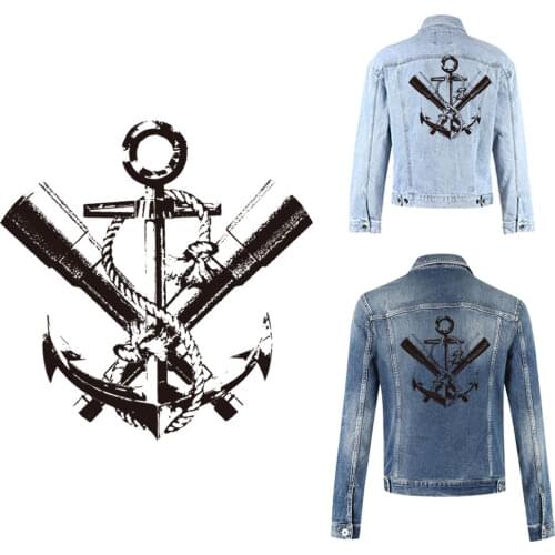 Black Patch Paddles Heat Transfer Iron On Patches For Clothes Transfert Thermocollants T-Shirt Diy Parches Termoadhesivos Ropa