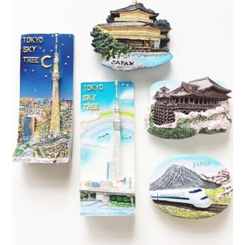 Tokyo Fridge Magnet Sky Tree Japan Travel Tourism Souvenirs Decorative Refrigerator Magnetic Stickers