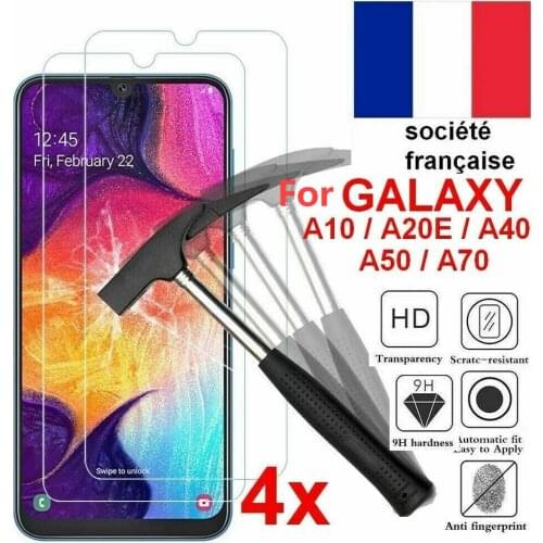 Batch 4 tempered glass window protection For Samsung a02s A12 a20e a21s A32 A41 A42 A51