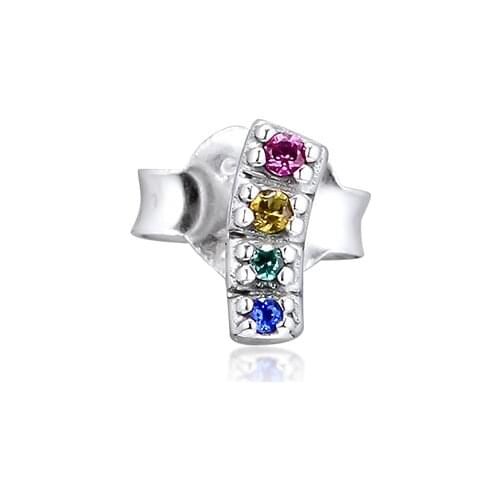 My Pride Single Stud Earrings for Women 925 Sterling Silver Ear Pins Jewelry Me Collection Design Earring Bijoux Brincos