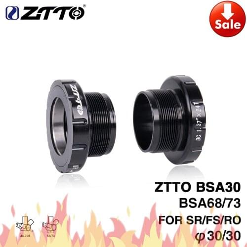ZTTO Bicyle BSA30 Ceramic Bottom Brackets BSA68 BSA 68mm 73 MTB Road Bike External Bearing BB for BB386 30mm MTB Crankset