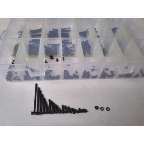 360PCS M2 Allen Bolt Hex Socket Countersunt Head Screw Washers Nuts Assortment Free Shipping