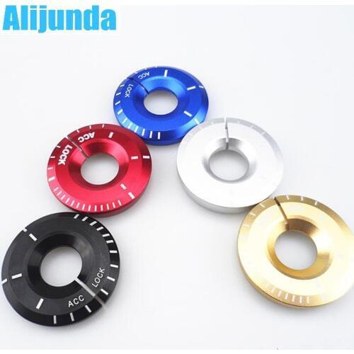 Alijunda Ignition Switch cover key switch decoration ring for Volkswagen vw Golf 7 2014, golf 6, tiguan, bora, jetta, polo