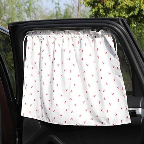 Car Windshield Car Sun Shade Curtains Cute Cartoon Car Styling Rear Side Window Sunshade Protect Window Curtains 70cm*50cm