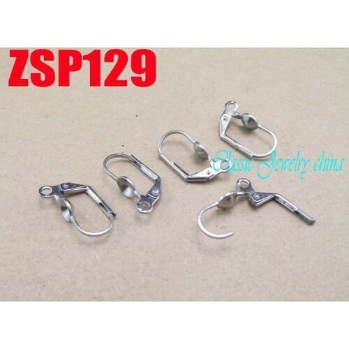 Can inlay Rhinestone stainless steel earrings hook fashion jewelry accessories 100pcs ZSP129
