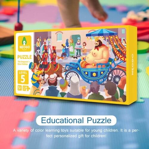 Kids Wooden Puzzles Jigsaw Toys A Fairy Tale Cartoon Educational Toy Puzzles Fairy Tale Series Non-Toxic Paper Jigsaw Kids Gift