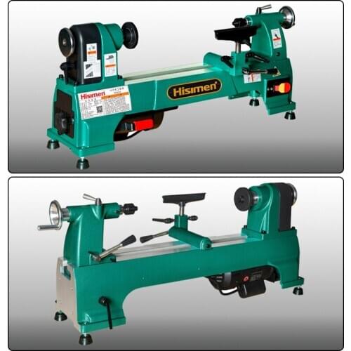 H0624 Electric Woodworking Lathe Household 10 Inch Speed-regulating Lathe Wooden Crafts Processing Woodworking Lathe 220V 750W