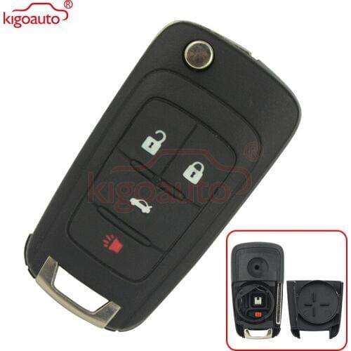 Kigoauto 13504200 OHT01060512 Remote key shell case for Chevrolet Cruze Buick 4 button 2010 2011 2012 2013 2014