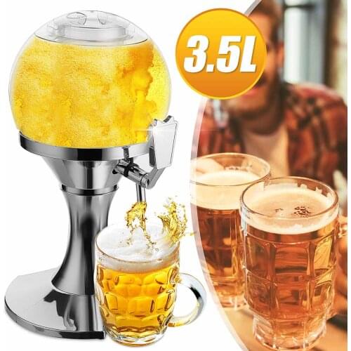 3.5L Bar Beer Tower Dispenser Party Wine Beer Water juice Beverage Tabletops Home Bar Liquid Drinking Ice Core Container Pourer