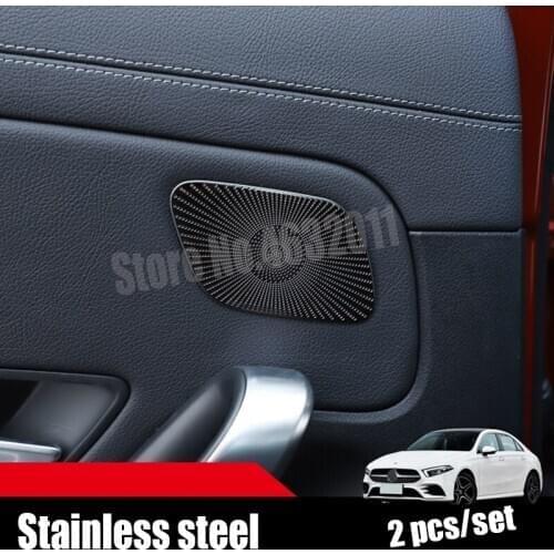 Stainless steel For Mercedes Benz A Class 2019 2020 accessories Car rear door inner speaker audio Horn Cover Trim auto styling