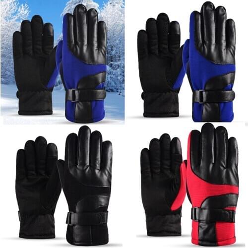 Men Women Thicken Ski Gloves Winter Warm Mountaineering Riding Windproof Gloves HATCS0432
