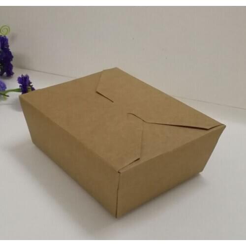 UV Protected Recycled kraft paper box packaging portable paper box kraft material with logo printing ---DH10261