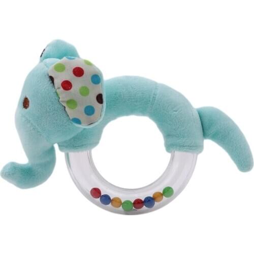 Cute Cartoon Animal Baby Plush Toy 0-1-3 Year Old Baby Rattles for Baby Listening Grip Sensory Puzzle Bed Bell Appease Gift