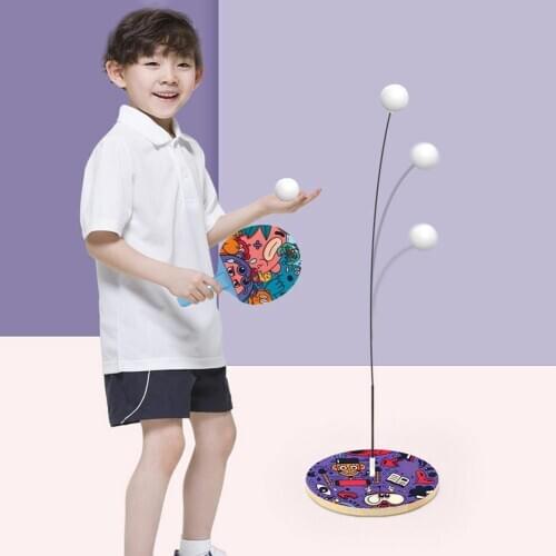 Table Tennis Ping Pong Trainer Flexible Shaft Training Set Family Sports Toy kids Table Tennis lover beginner practicing tools