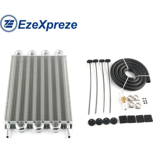 Universal Aluminum Automotive Air Conditioning Fin Pipe Belt Car Condenser Radiator Cooler Oil Cooler Radiator Converter Kit