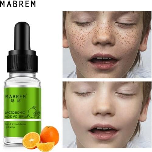 MABREM Vitamin C Face Serum Anti-wrinkle Moisturizing Whitening Shrink Pore Brightens Skin Tone Smooth Repair Essence Care 10ml