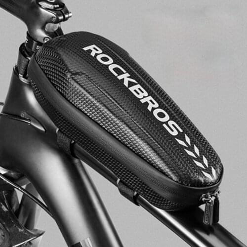 ROCKBROS MTB Bicycle Bag Front Frame Tube Bike Bag Waterproof Multifunctional Large Capacity Road Folding Saddle Bag Accessories