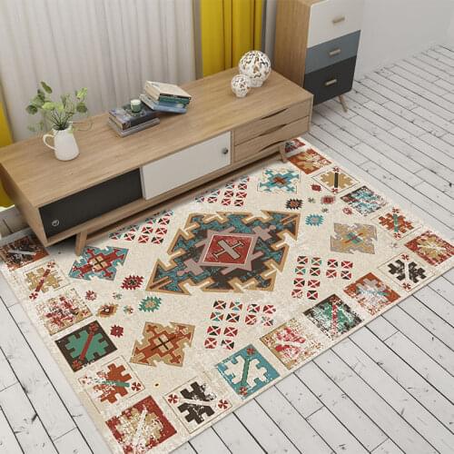 High Quality Bohemian Geometric Big Carpets for Living Room Home Decor Ethnic Style Large Area Rugs for Bedroom Parlor Floor Mat