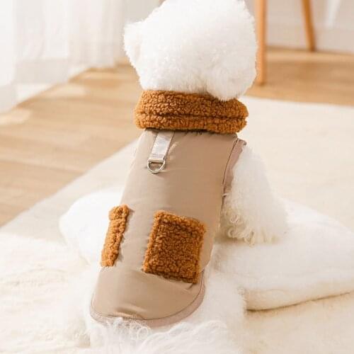 Winter Dog Harness Vest Coat Jacket Cat Puppy Garment Outfit Pet Clothes Yorkies Maltese Pomeranian Poodle Schnauzer Clothing XS