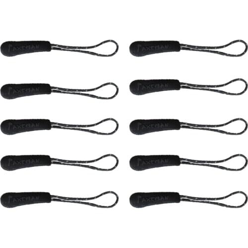 10x Reflective Zip Slider er Zipper Pull Cord Fastener Puller Sportswear