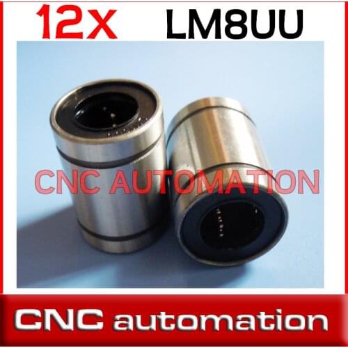 12pcs LM8UU 8mm 8mm, 15mm 24mm Linear Bushing CNC Linear Bearings for linear rail