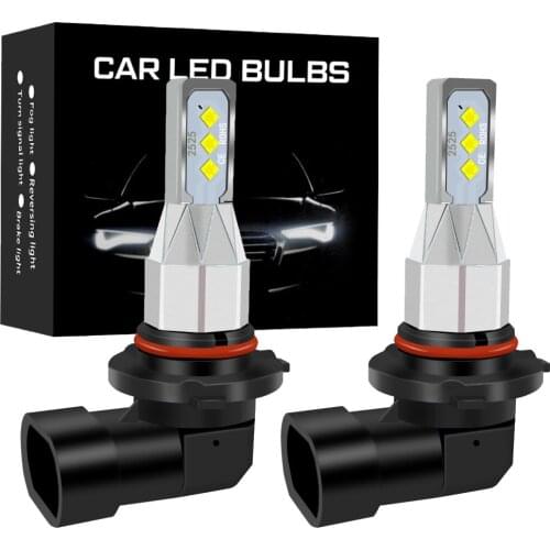 2PCS Car LED Fog Light H4 H7 H11 H8 H16 9005/HB3 9006/HB4 Fog Lamp 16W 2500LM 6500K Auto Driving Fog Bulbs CSP Chip
