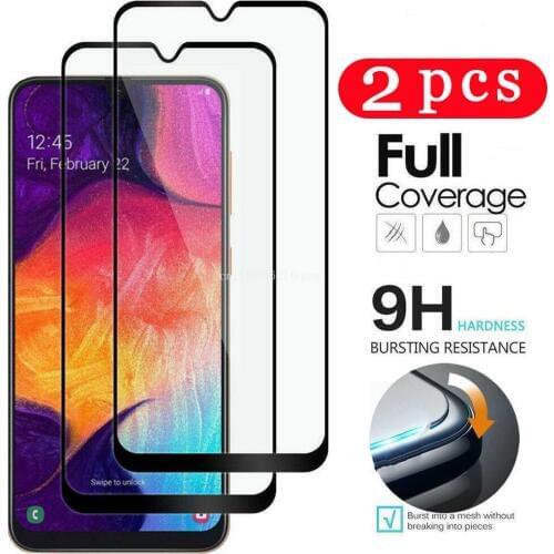 2Pcs protective film for samsung galaxy A90 A80 A70 A70s A60 A50 A50s A40 A30 A20 A20s tempered glass A10 phone screen protector