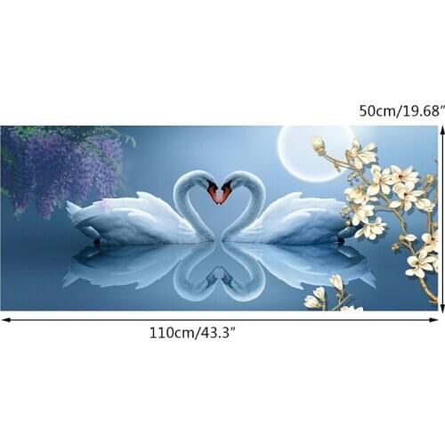 White Swan 5D Full Drill Diamond Painting Embroidery Cross Stitch Kits DIY Rhinestone Crystal Home Decor