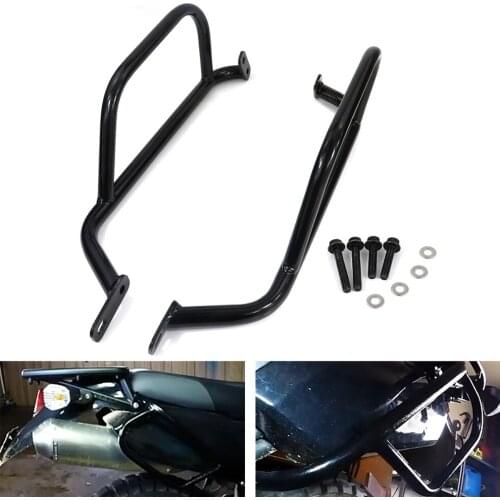 Side Crash Bar Fit For Kawasaki KLR650 1987-2018 KLR 650 Motorcycle Engine Guard Bumper Stunt Cage Rear Frame Fairing Protector