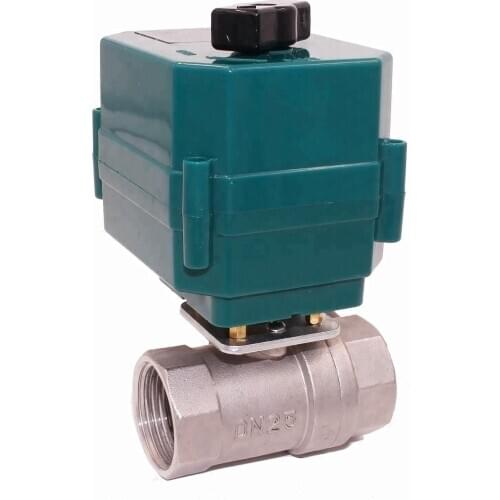 CTF-001 electric control ball valve motorized valve DC12v CR02 two wires 2'' DN50 stainless steel with manual override function