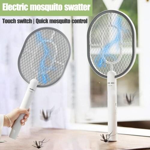 Electric Handheld Bug Zapper Insect Fly Swatter Racket Portable Mosquitos Killer Pest Control For Bedroom Outdoor#g4