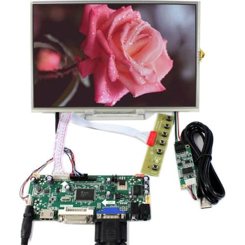 HD MI+VGA+DVI+Audio Controller Board M.NT68676 With 10.1inch 1280x800 B101EW05 LP101WX1-SLP2 Touch Panel