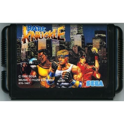 MD Game : Bare Knuckle ( Japan Version!! )