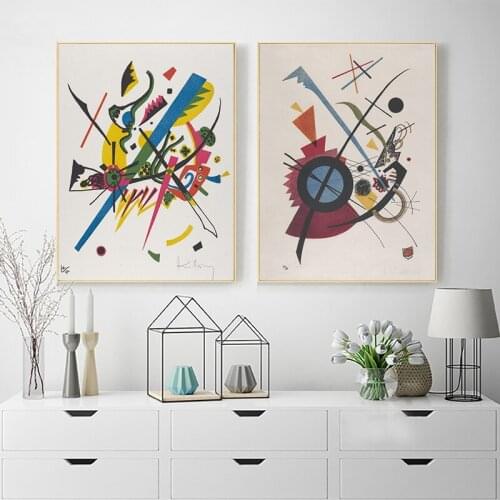 Vasily Kandinsky Artwork Painting Wall Pictures 1922 Russian French Expressionism Abstract Geometric Art Prints Gallery Decor