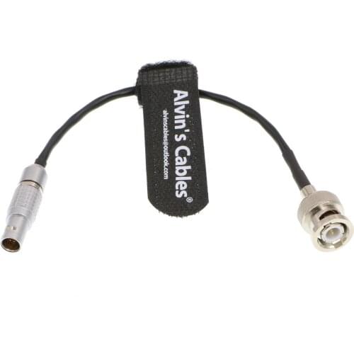 Alvins Cables Red Komodo Timecode Cable BNC Male to EXT 9 Pin Male Time Code Cable for Sound Devices ZAXCOM