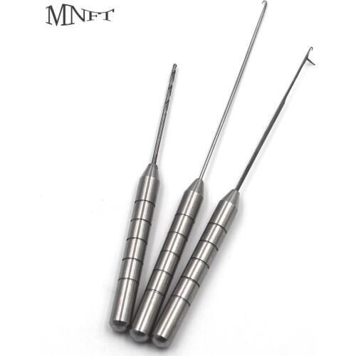 MNFT 5Set Hook/Drill/String Silver 3-Piece Set Multiple Function Fish Drill Tackle Rigging Tool