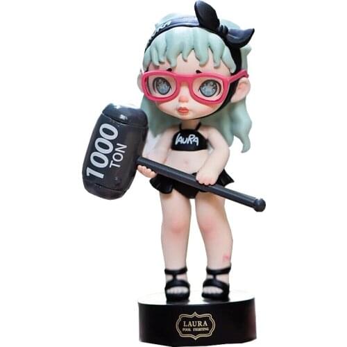 LAURA Pool Battle Swimsuit Mysterious Surprise Bag Blind Box Toy Cute Cartoon Birthday Gift Collection Display Decoration Model