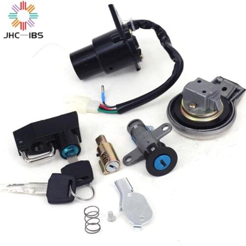 Motorcycle Lockset Ignition Key Switch Steering Fuel Gas Cap Seat Lock Keys For YAMAHA Virago XV125 XV250 QJ250-H