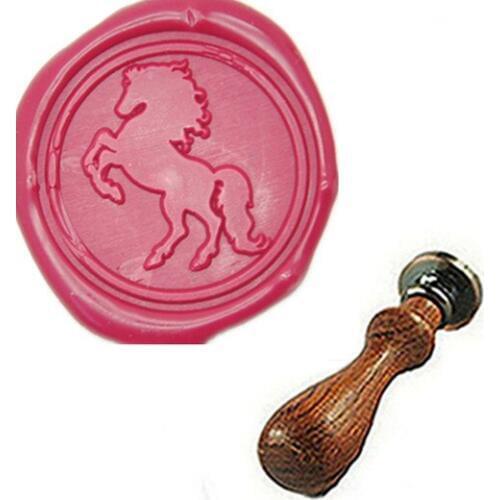Seal Wax Kit, Horse Vintage Wax Badge Seal Stamp Kit Wax Set Tool Gift,custom