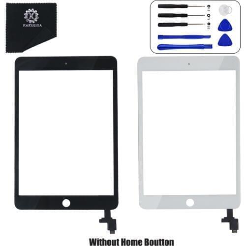 New for iPad Mini3 Touch Screen Digitizer and Home Button Front Glass Display Touch Panel Replacement ipad mini 3 A1599 A1600