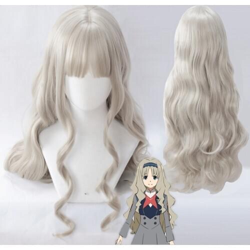 DARLING in the FRANXX 556 Cosplay Wigs Kokoro Wigs 80cm Long Wavy Synthetic Hair Perucas Cosplay Wig + Wig Cap