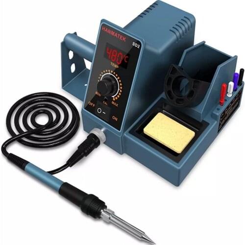 SD1 HANMATEK Constant Temperature Soldering Station Anti-Static Adjustable Temperature Household Repair Welding Tool Set 60W