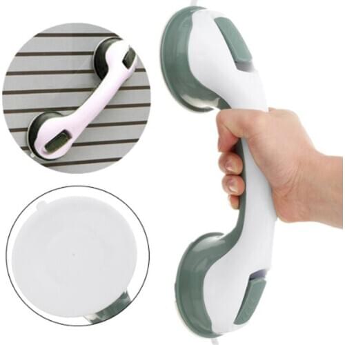 Anti Slip Bathroom Grip Handle Shower Helping Handle Tub Suction Cup Grab Bar Handle Support Safety Strong Mount Grab Bar Suppor